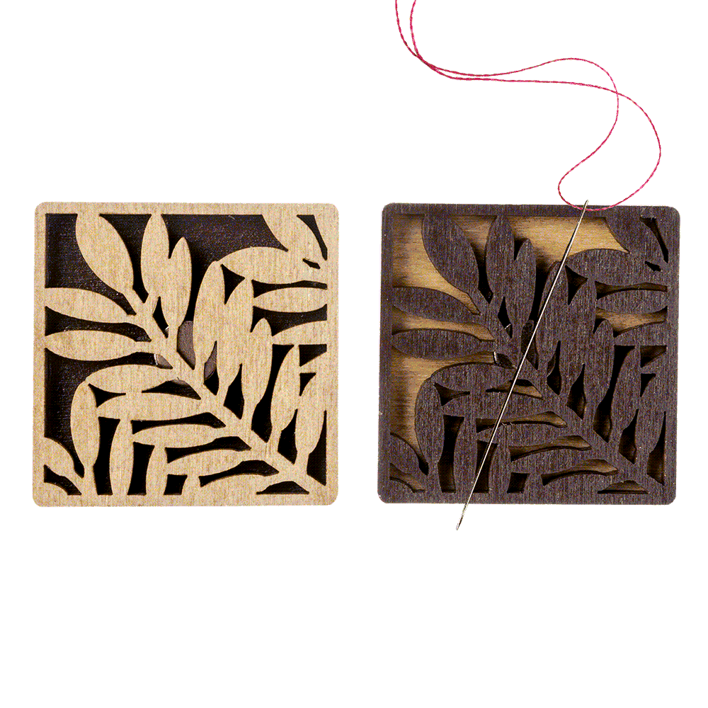 Magnetic Needle Holder - Wooden Needle Minder Wonderland Crafts Needle Minders - HobbyJobby