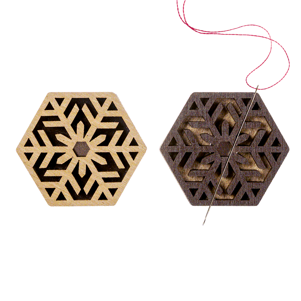 Magnetic Needle Holder - Wooden Needle Minder Wonderland Crafts Needle Minders - HobbyJobby