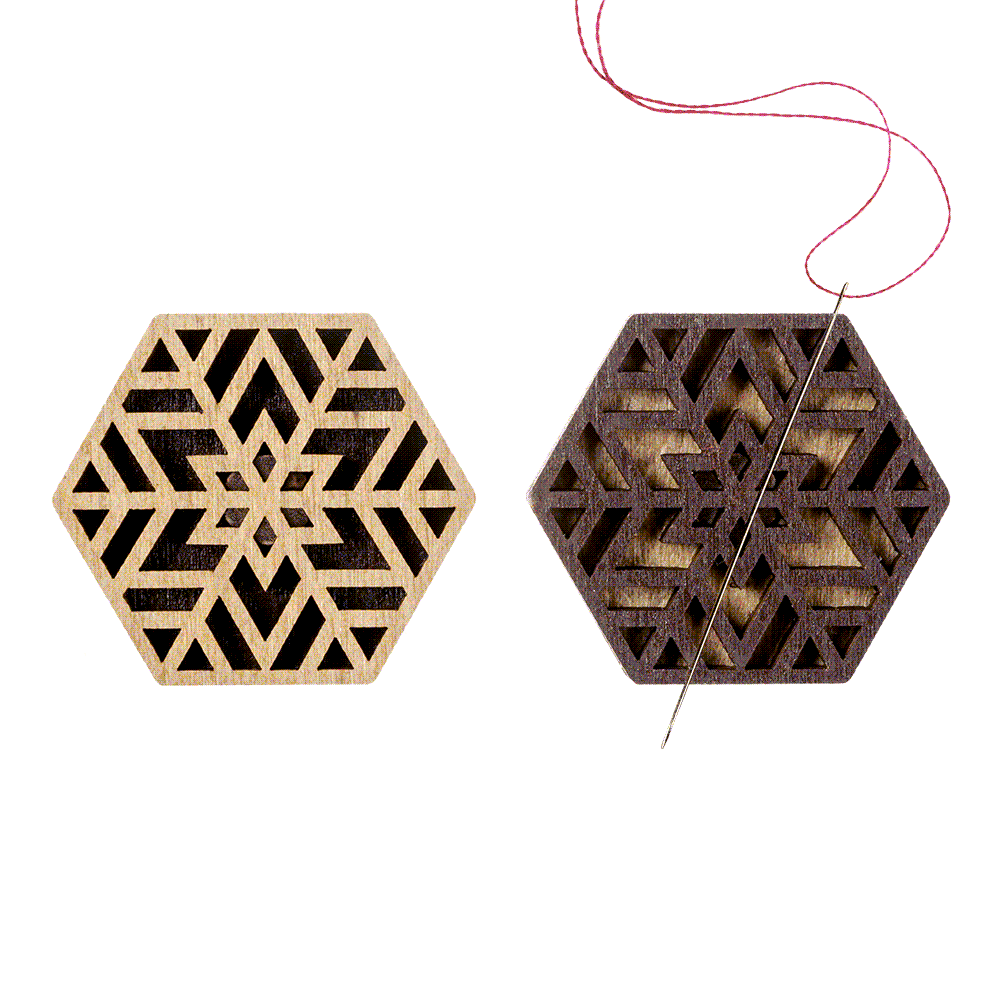 Magnetic Needle Holder - Wooden Needle Minder Wonderland Crafts Needle Minders - HobbyJobby