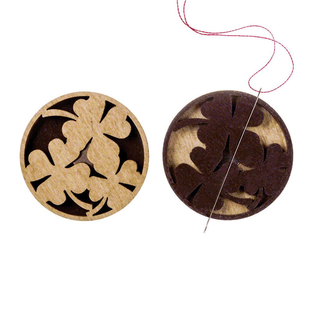 Magnetic Needle Holder - Wooden Needle Minder Wonderland Crafts Needle Minders - HobbyJobby