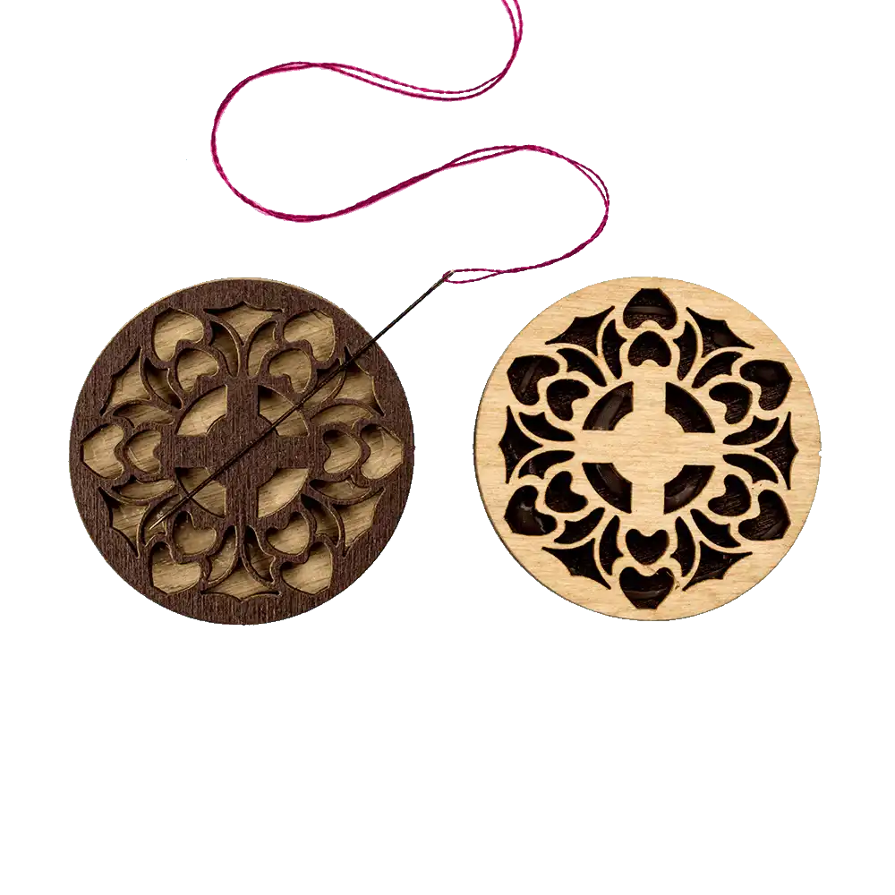 Magnetic Needle Holder - Wooden Needle Minder Wonderland Crafts Needle Minders - HobbyJobby