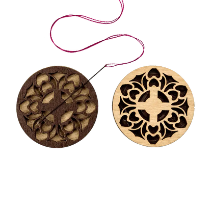 Magnetic Needle Holder - Wooden Needle Minder Wonderland Crafts Needle Minders - HobbyJobby