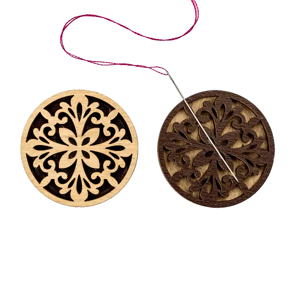 Magnetic Needle Holder - Wooden Needle Minder Wonderland Crafts Needle Minders - HobbyJobby