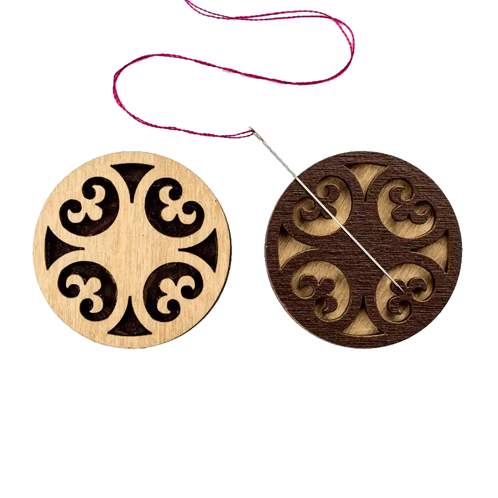 Magnetic Needle Holder - Wooden Needle Minder Wonderland Crafts Needle Minders - HobbyJobby