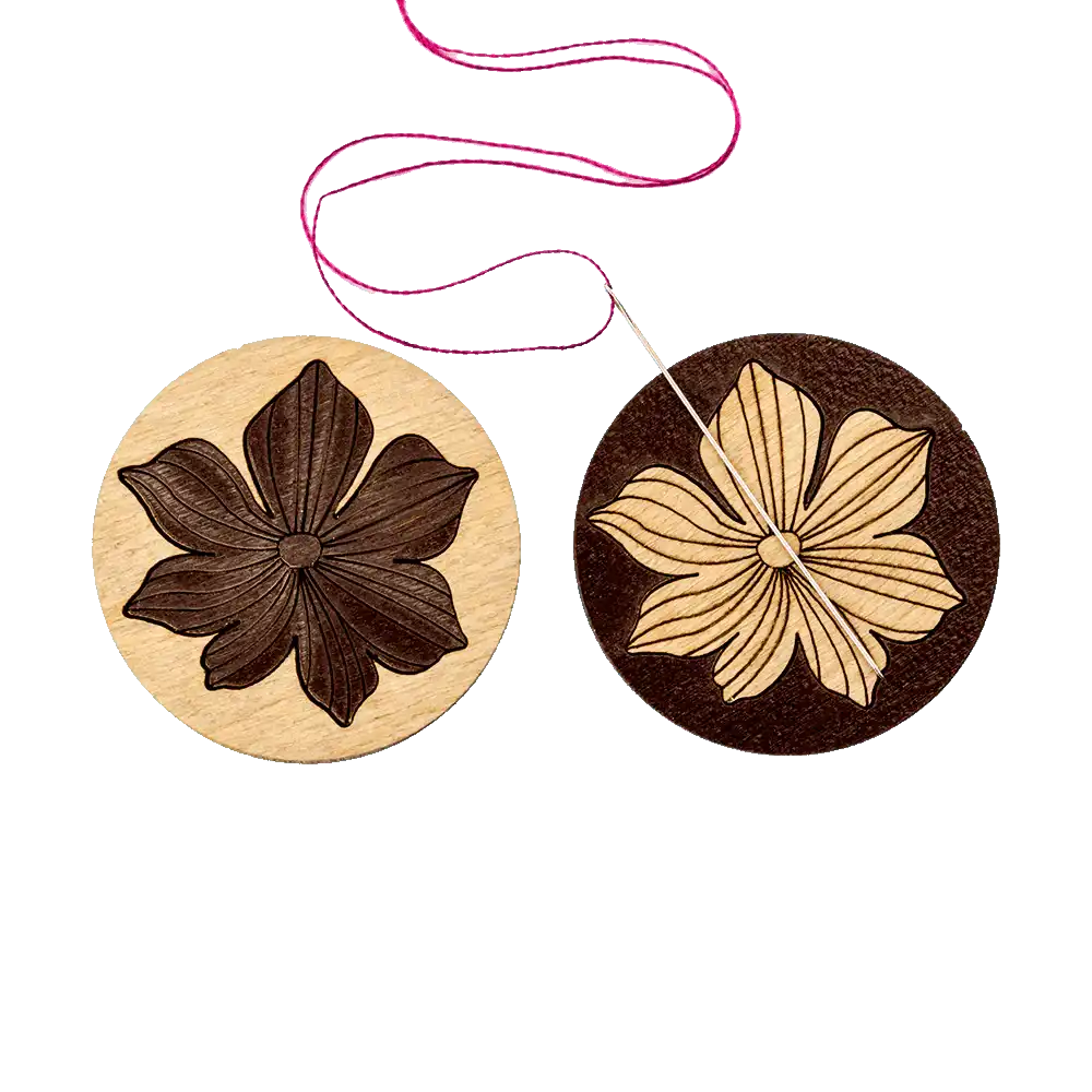 Magnetic Needle Holder - Wooden Needle Minder Wonderland Crafts Needle Minders - HobbyJobby