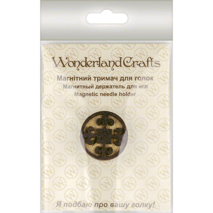 Magnetic Needle Holder - Wooden Needle Minder Wonderland Crafts Needle Minders - HobbyJobby