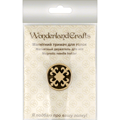 Magnetic Needle Holder - Wooden Needle Minder Wonderland Crafts Needle Minders - HobbyJobby
