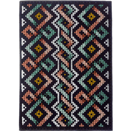 Passport Cover Needlecraft Kit - Cross Stitch Kits on Leather Wonderland Crafts Passport Cover Kits - HobbyJobby