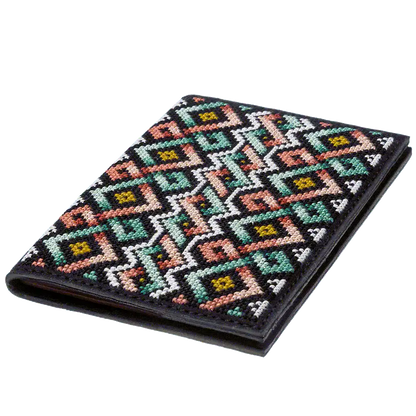 Passport Cover Needlecraft Kit - Cross Stitch Kits on Leather Wonderland Crafts Passport Cover Kits - HobbyJobby