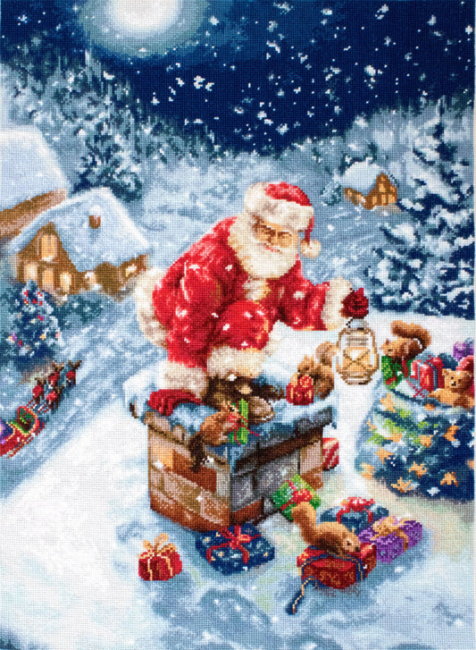 Petit Point Kit Luca-S - G577 Santa Claus Petit Point Kits - HobbyJobby