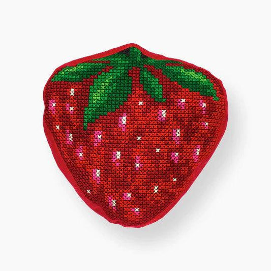 Pillow Cross Stitch Kit Luca-S - Strawberry, PB152 Cushion Kits - HobbyJobby