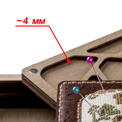 Pin Cushion Kit - Needlecraft Storage Box - Needle Storage Pin Wonderland Crafts Pin Cushions - HobbyJobby