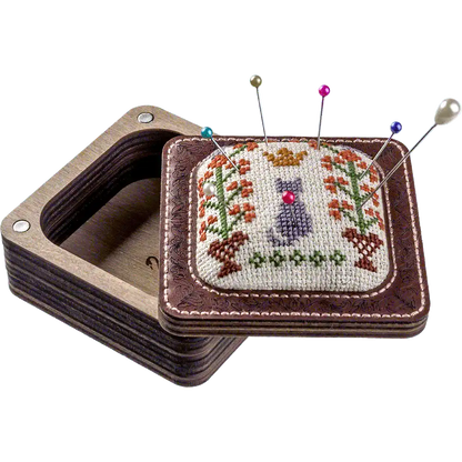 Pin Cushion Kit - Needlecraft Storage Box - Needle Storage Pin Wonderland Crafts Pin Cushions - HobbyJobby