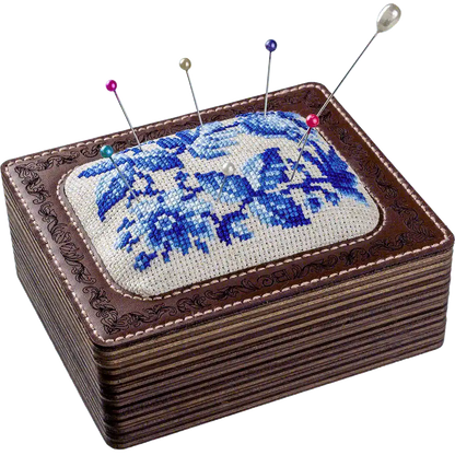 Pin Cushion Kit - Needlecraft Storage Box - Needle Storage Pin Wonderland Crafts Pin Cushions - HobbyJobby