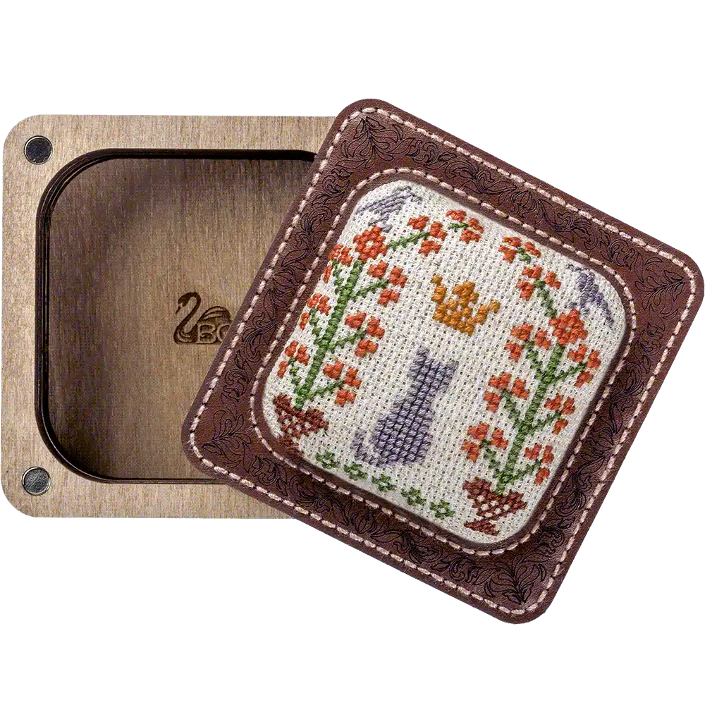 Pin Cushion Kit - Needlecraft Storage Box - Needle Storage Pin Wonderland Crafts Pin Cushions - HobbyJobby