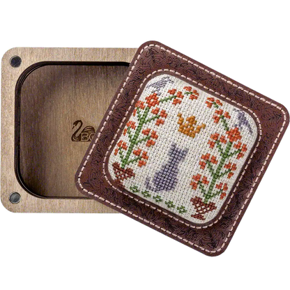 Pin Cushion Kit - Needlecraft Storage Box - Needle Storage Pin Wonderland Crafts Pin Cushions - HobbyJobby