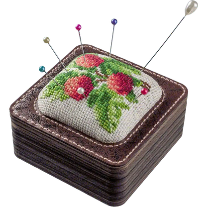 Pin Cushion Kit - Needlecraft Storage Box - Needle Storage Pin Wonderland Crafts Pin Cushions - HobbyJobby
