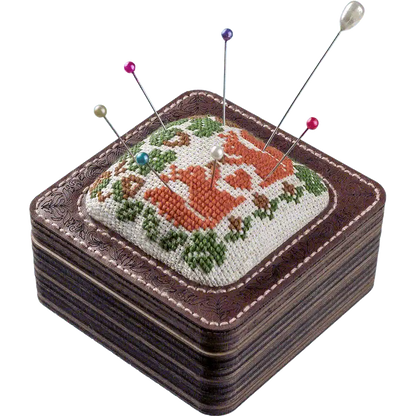 Pin Cushion Kit - Needlecraft Storage Box - Needle Storage Pin Wonderland Crafts Pin Cushions - HobbyJobby