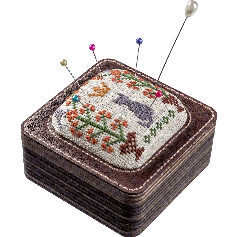 Pin Cushion Kit - Needlecraft Storage Box - Needle Storage Pin Wonderland Crafts Pin Cushions - HobbyJobby