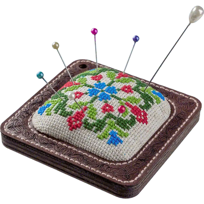 Pin Cushion Needlecraft Kit - Needle Storage Pin Wonderland Crafts Pin Cushions - HobbyJobby