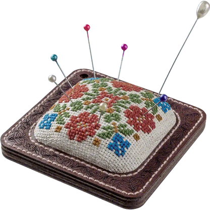 Pin Cushion Needlecraft Kit - Needle Storage Pin Wonderland Crafts Pin Cushions - HobbyJobby