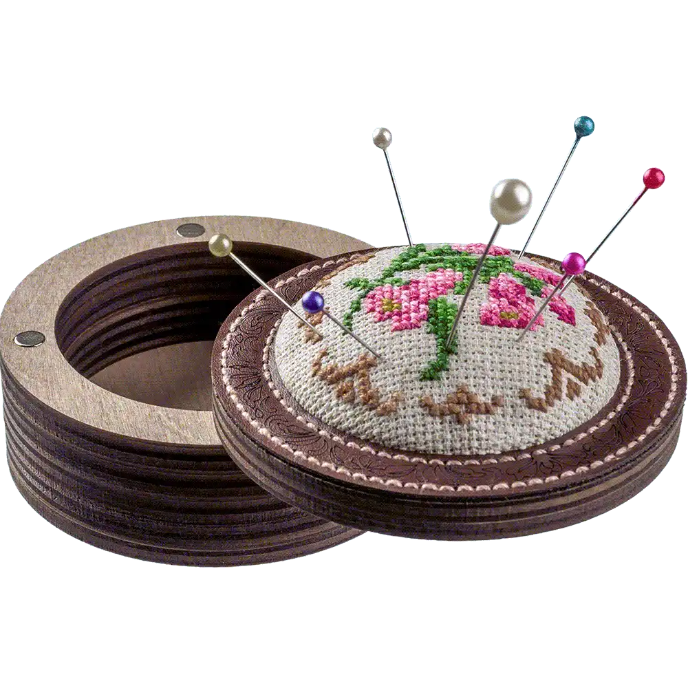 Pin Cushion Needlecraft Kit - Needle Storage Pin Wonderland Crafts Pin Cushions - HobbyJobby