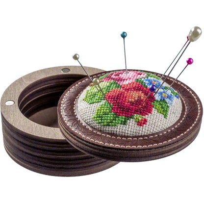 Pin Cushion Needlecraft Kit - Needle Storage Pin Wonderland Crafts Pin Cushions - HobbyJobby