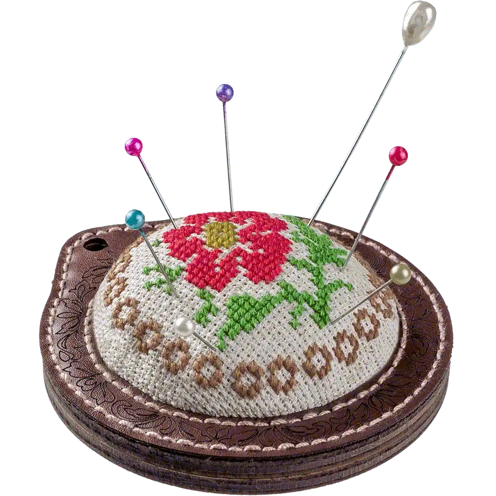 Pin Cushion Needlecraft Kit - Needle Storage Pin Wonderland Crafts Pin Cushions - HobbyJobby