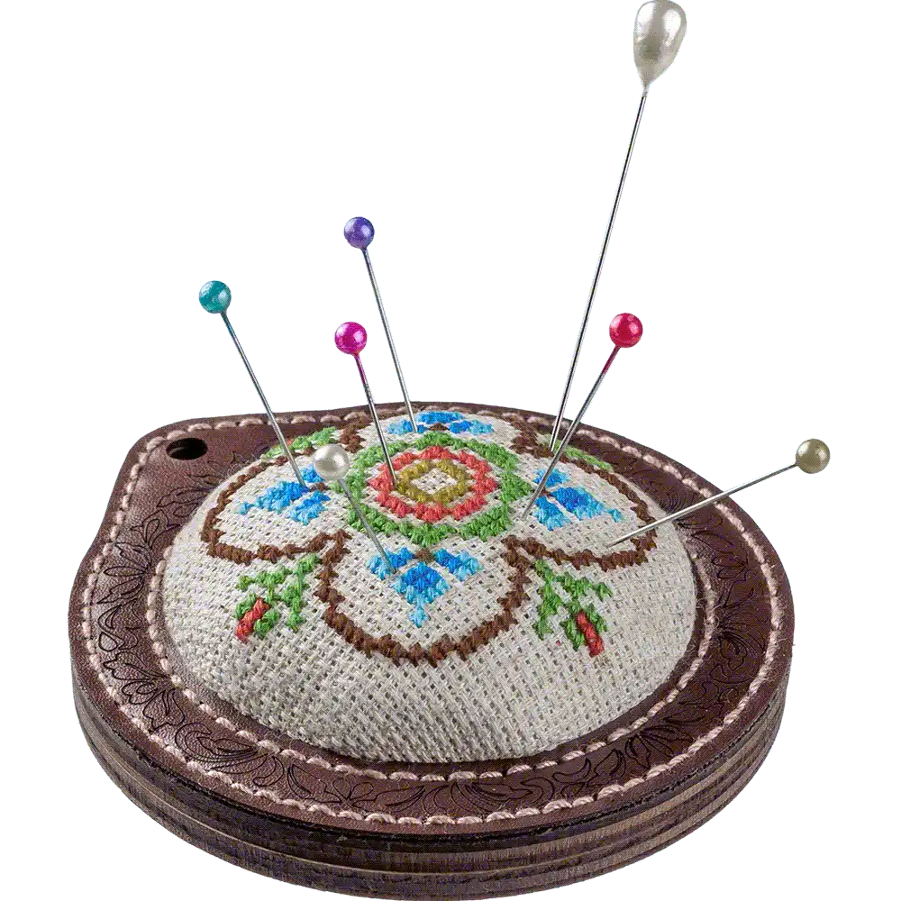 Pin Cushion Needlecraft Kit - Needle Storage Pin Wonderland Crafts Pin Cushions - HobbyJobby