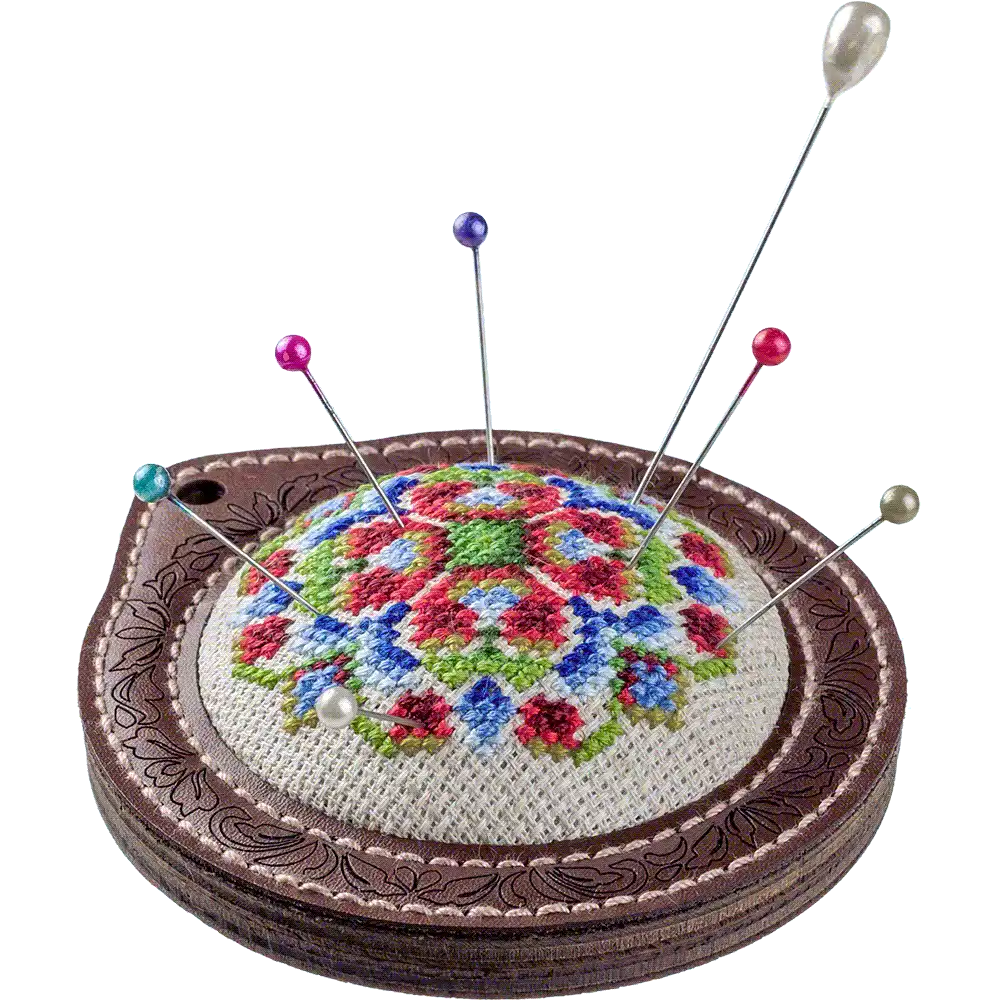 Pin Cushion Needlecraft Kit - Needle Storage Pin Wonderland Crafts Pin Cushions - HobbyJobby