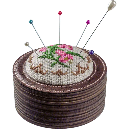 Pin Cushion Needlecraft Kit - Needle Storage Pin Wonderland Crafts Pin Cushions - HobbyJobby