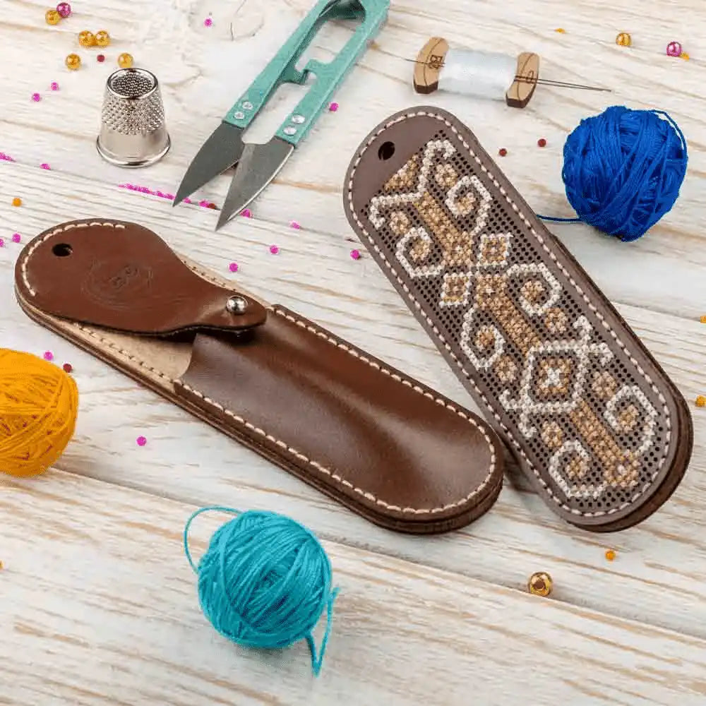 Scissor Case Kit - Needlecraft Scissor Case Wonderland Crafts Scissor Cases - HobbyJobby