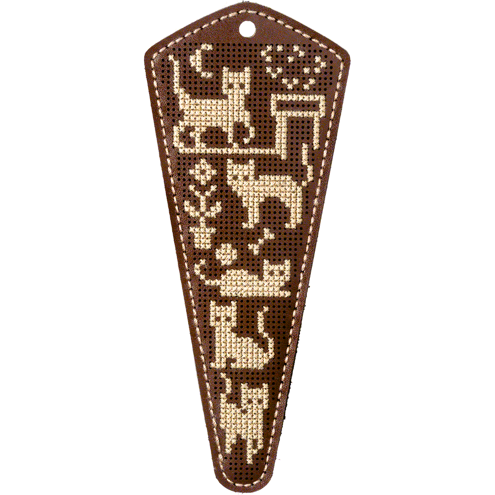 Scissor Case Needlecraft Kit - Leather Scissor Case Wonderland Crafts Scissor Cases - HobbyJobby