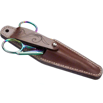 Scissor Case Needlecraft Kit - Leather Scissor Case Wonderland Crafts Scissor Cases - HobbyJobby