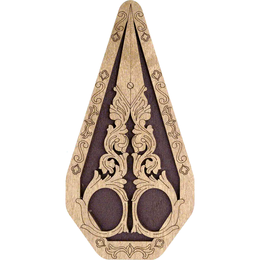 Scissor Case - Wooden Scissor Case, Storage Box for Scissors Wonderland Crafts Scissor Cases - HobbyJobby