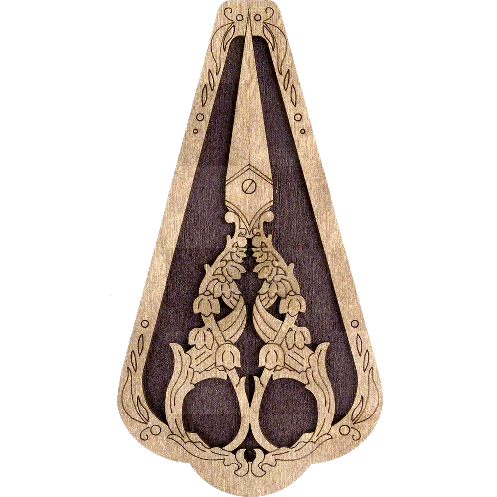 Scissor Case - Wooden Scissor Case, Storage Box for Scissors Wonderland Crafts Scissor Cases - HobbyJobby