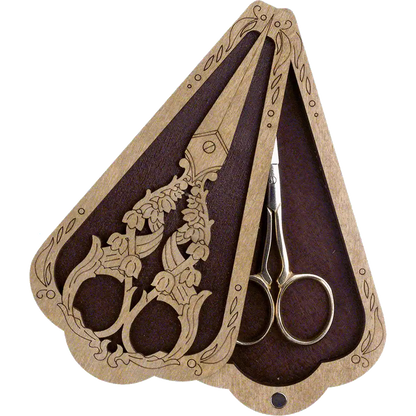 Scissor Case - Wooden Scissor Case, Storage Box for Scissors Wonderland Crafts Scissor Cases - HobbyJobby