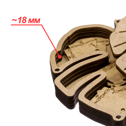 Storage Box for handcraft and 21 bobbins included Wonderland Crafts Organizer Box - HobbyJobby