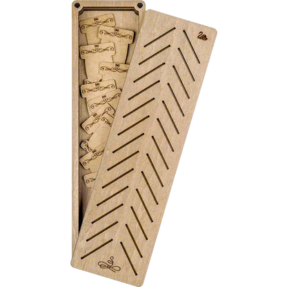 Storage Box for handcraft and 28 bobbins included Wonderland Crafts Organizer Box - HobbyJobby