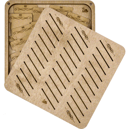 Storage Box for handcraft and 32 bobbins included Wonderland Crafts Organizer Box - HobbyJobby