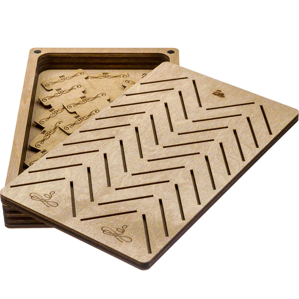 Storage Box for handcraft and 38 bobbins included Wonderland Crafts Organizer Box - HobbyJobby