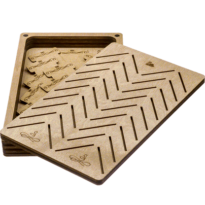 Storage Box for handcraft and 38 bobbins included Wonderland Crafts Organizer Box - HobbyJobby