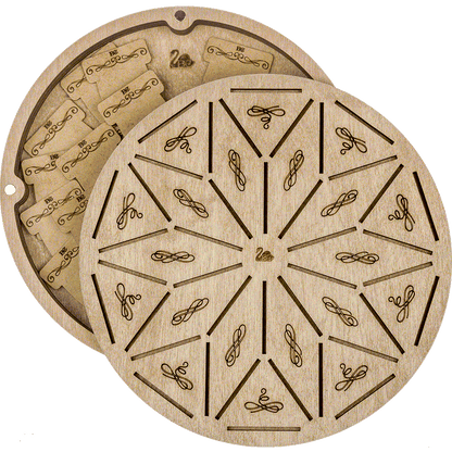 Storage Box for handcraft and 42 bobbins included Wonderland Crafts Organizer Box - HobbyJobby