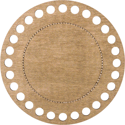 Thread Organizer Needlecraft Kit on Leather - Wooden Organizer for Threads Wonderland Crafts Floss Organizer - HobbyJobby