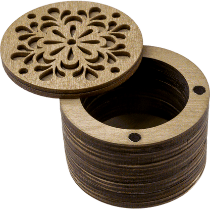 Wooden Storage Box for Handcrafts Wonderland Crafts Organizer Box - HobbyJobby