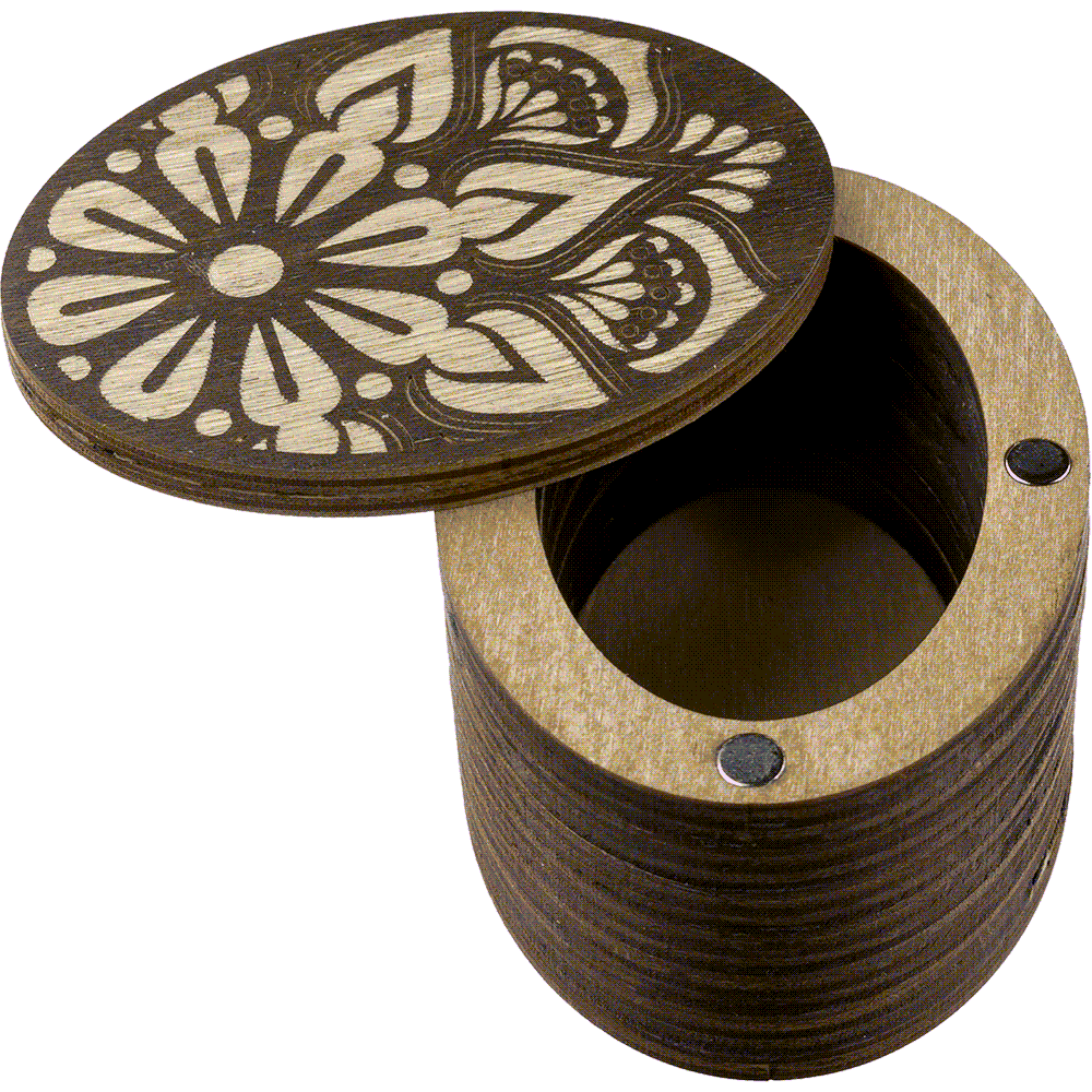 Wooden Storage Box for Handcrafts Wonderland Crafts Organizer Box - HobbyJobby