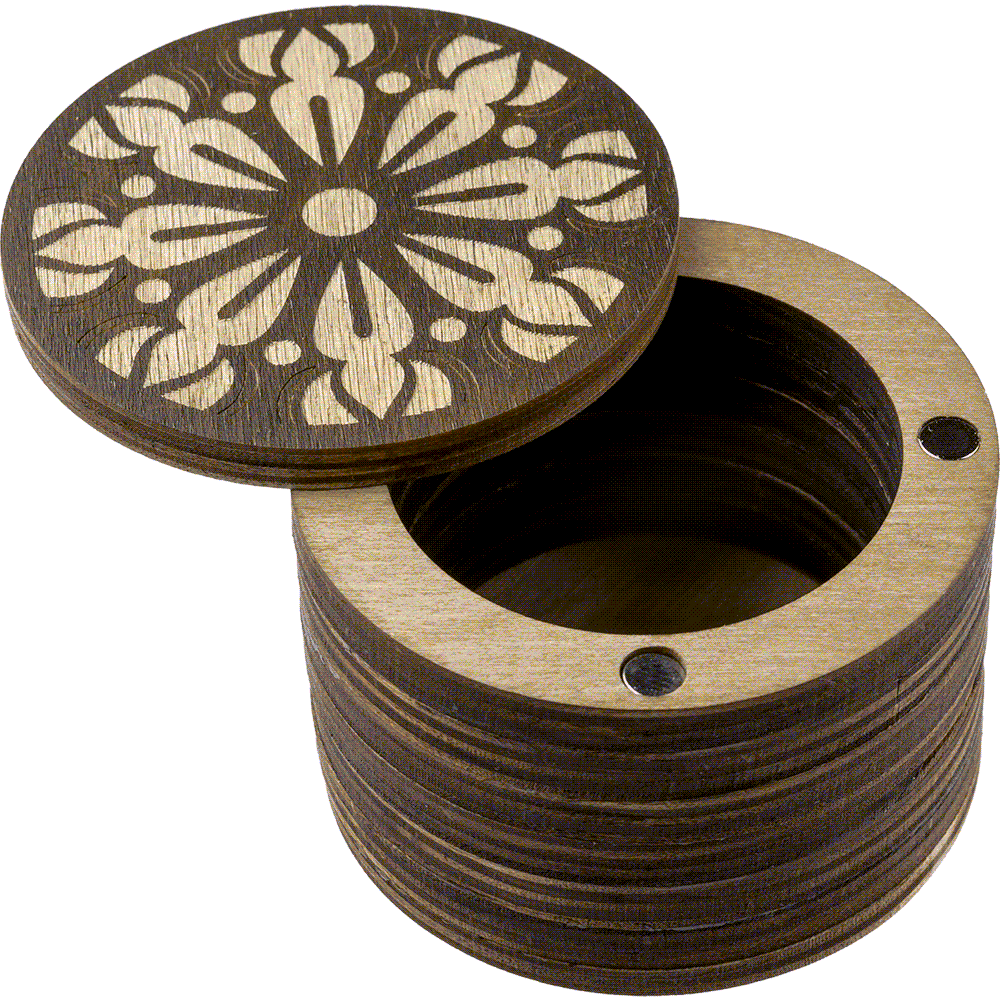 Wooden Storage Box for Handcrafts Wonderland Crafts Organizer Box - HobbyJobby