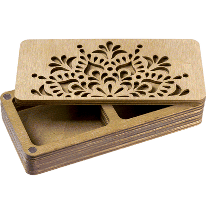 Wooden Storage Box for Handcrafts Wonderland Crafts Organizer Box - HobbyJobby