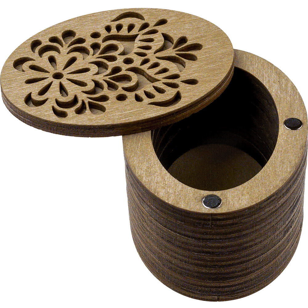 Wooden Storage Box for Handcrafts Wonderland Crafts Organizer Box - HobbyJobby