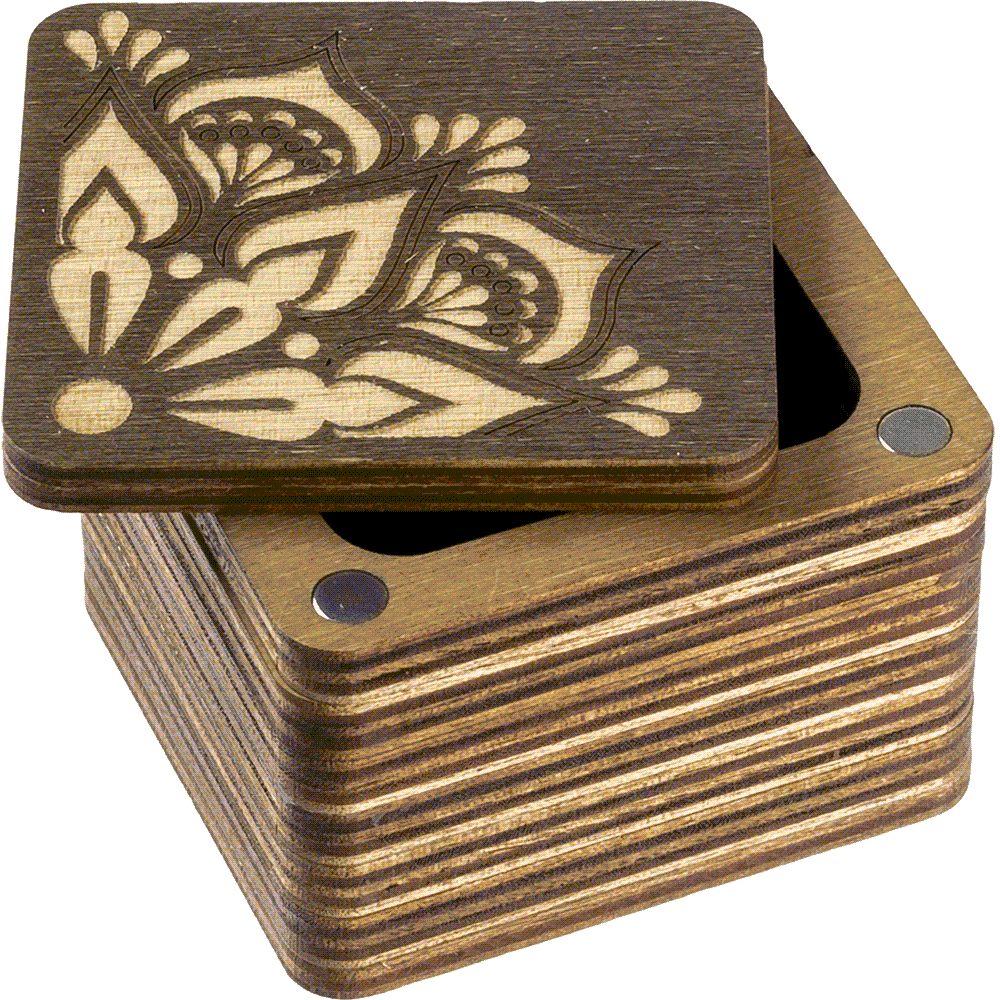 Wooden Storage Box for Handcrafts Wonderland Crafts Organizer Box - HobbyJobby